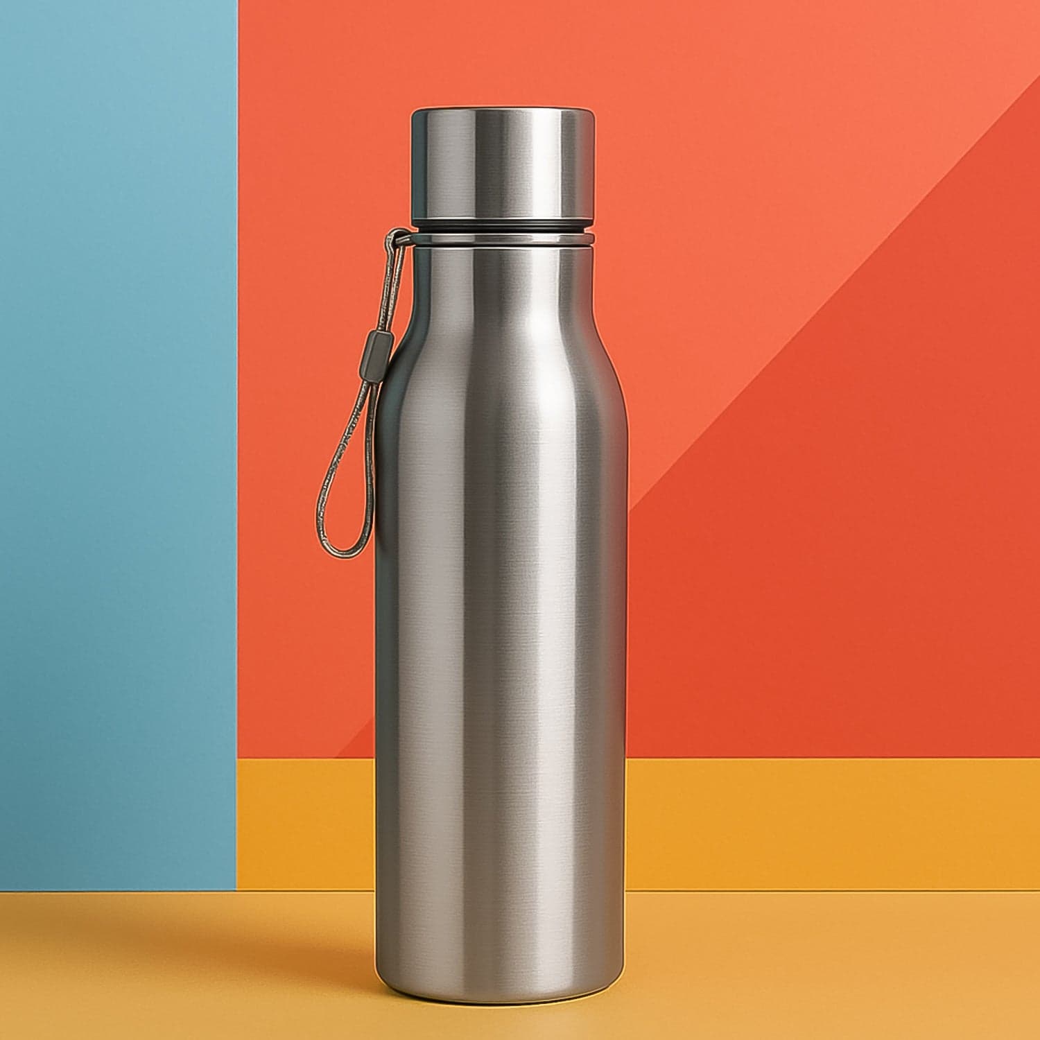 Premium Stainless Steel Water Bottle Approx 500Ml 1 Pc thumbnail 5