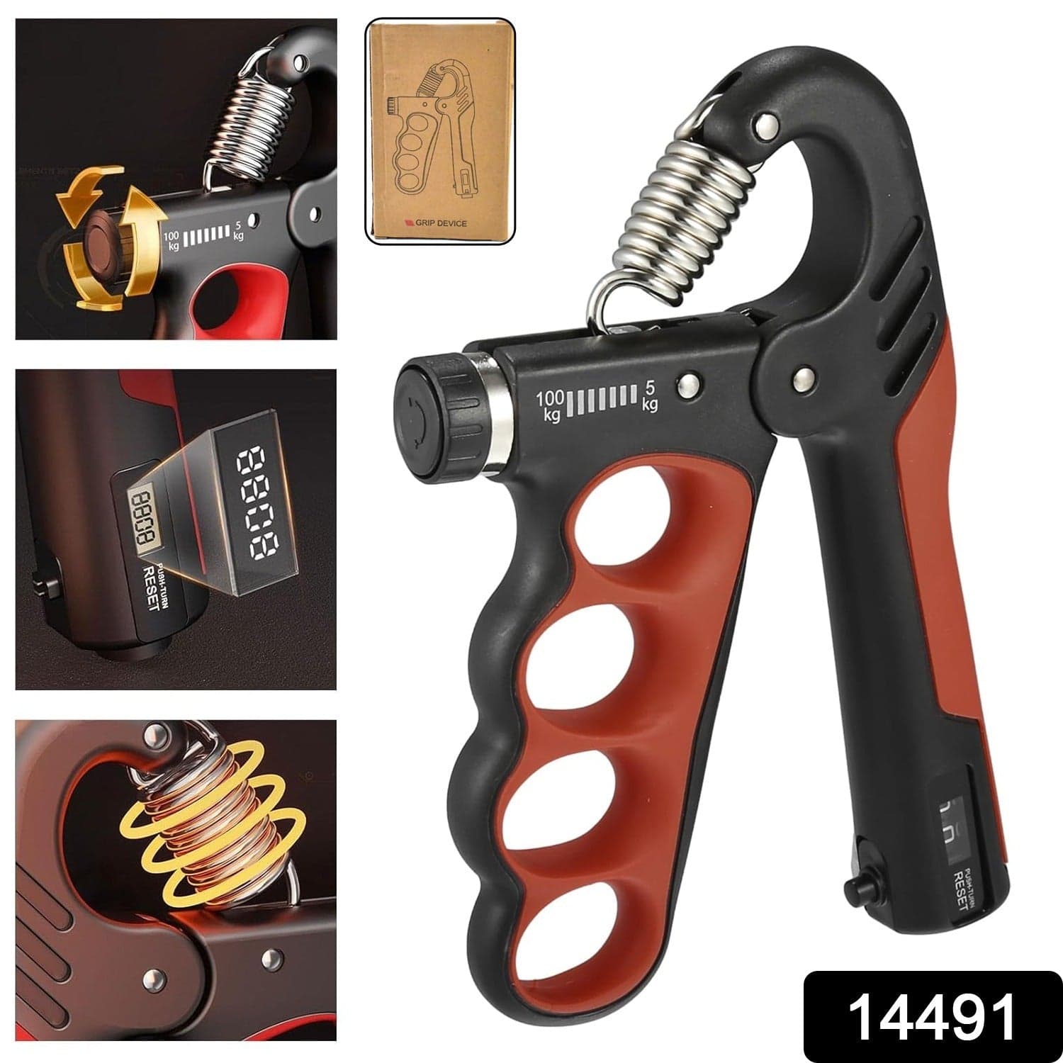 Hand Grip Strengthener Finger Strength Training (1Pc) thumbnail 1