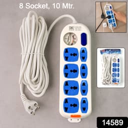 8 Socket Heavy Duty Power Extension Board 10M 1 Pc