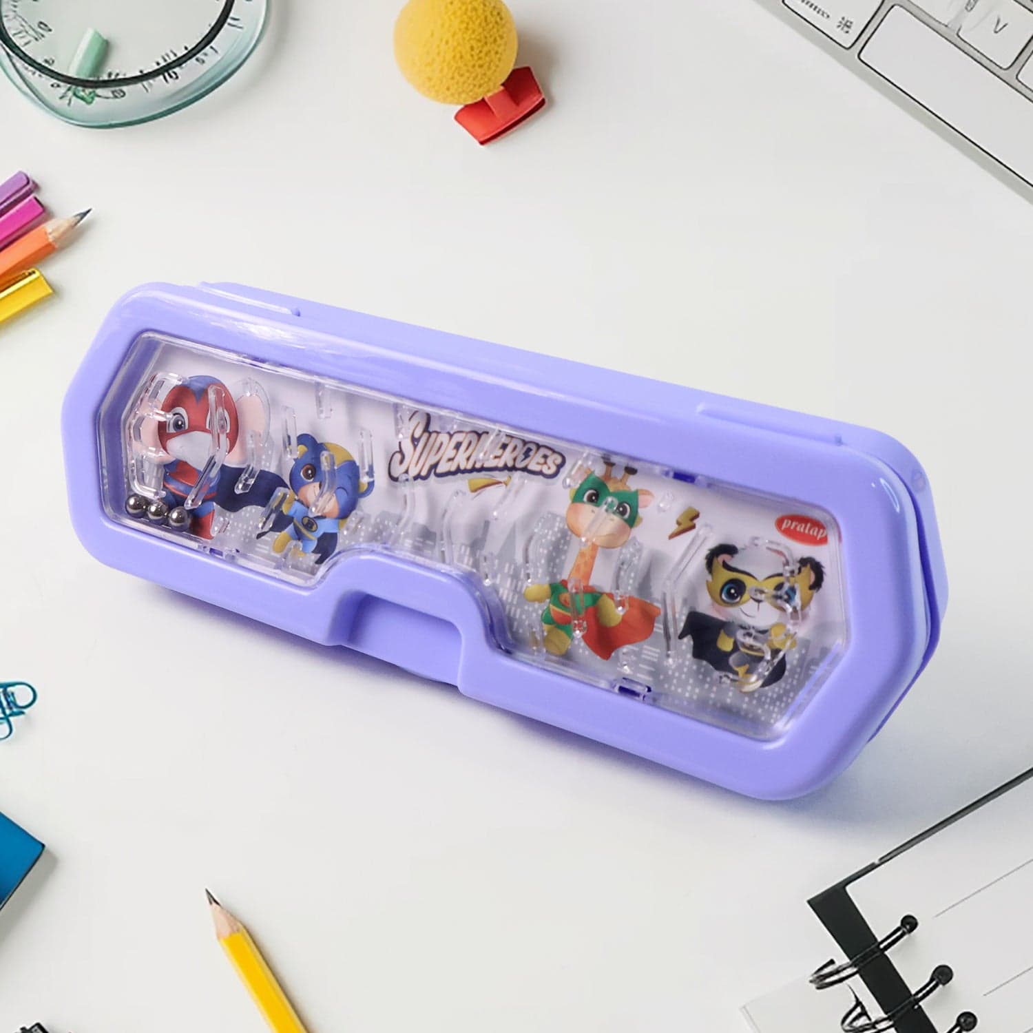 Superheroes Themed Hard Case Pencil Box thumbnail 3