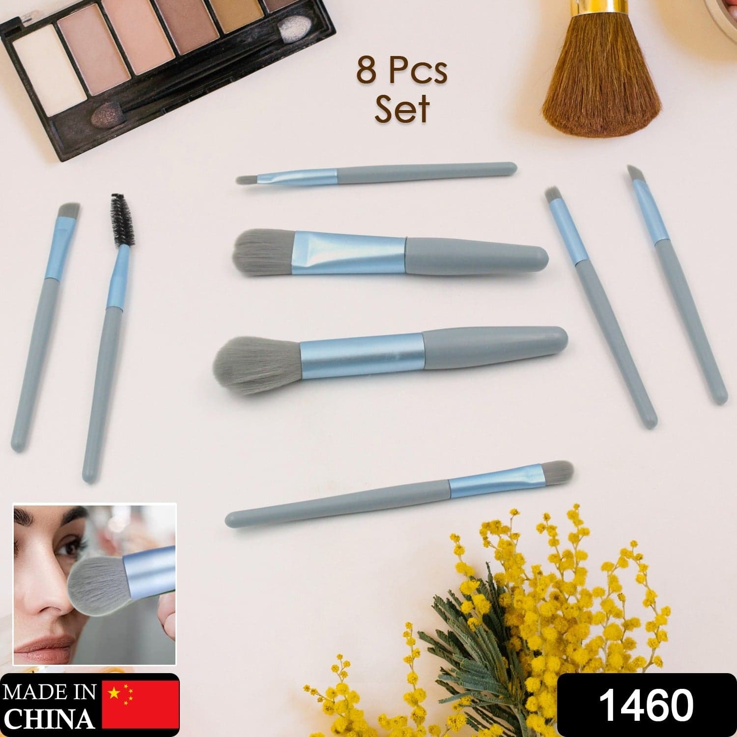 8-Piece Mini Makeup Brush Kit of Portable Premium Synthetic Set with Case (Mix Colors) thumbnail 2