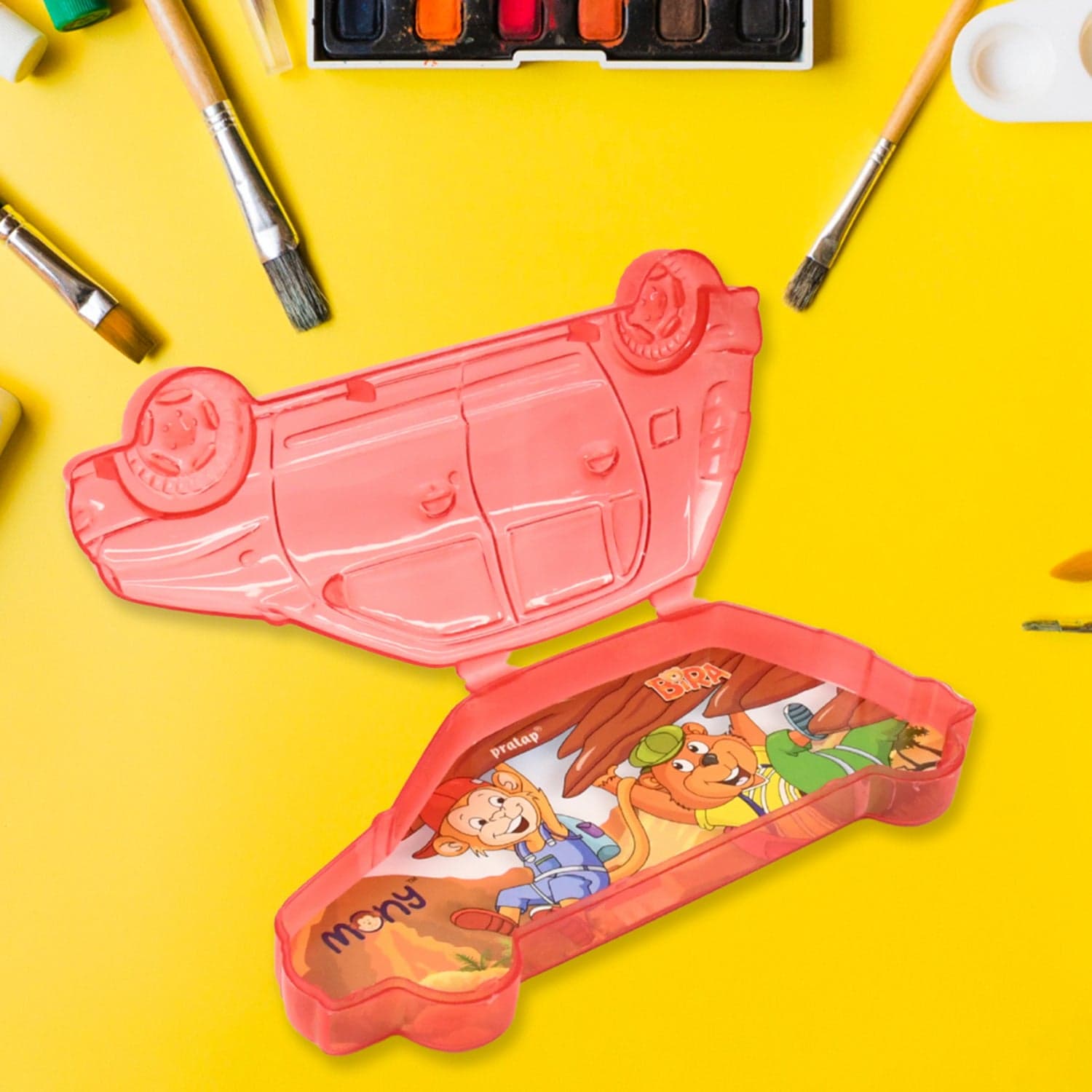 Car Shape Plastic Compass Box For Kids 1 Pc thumbnail 2
