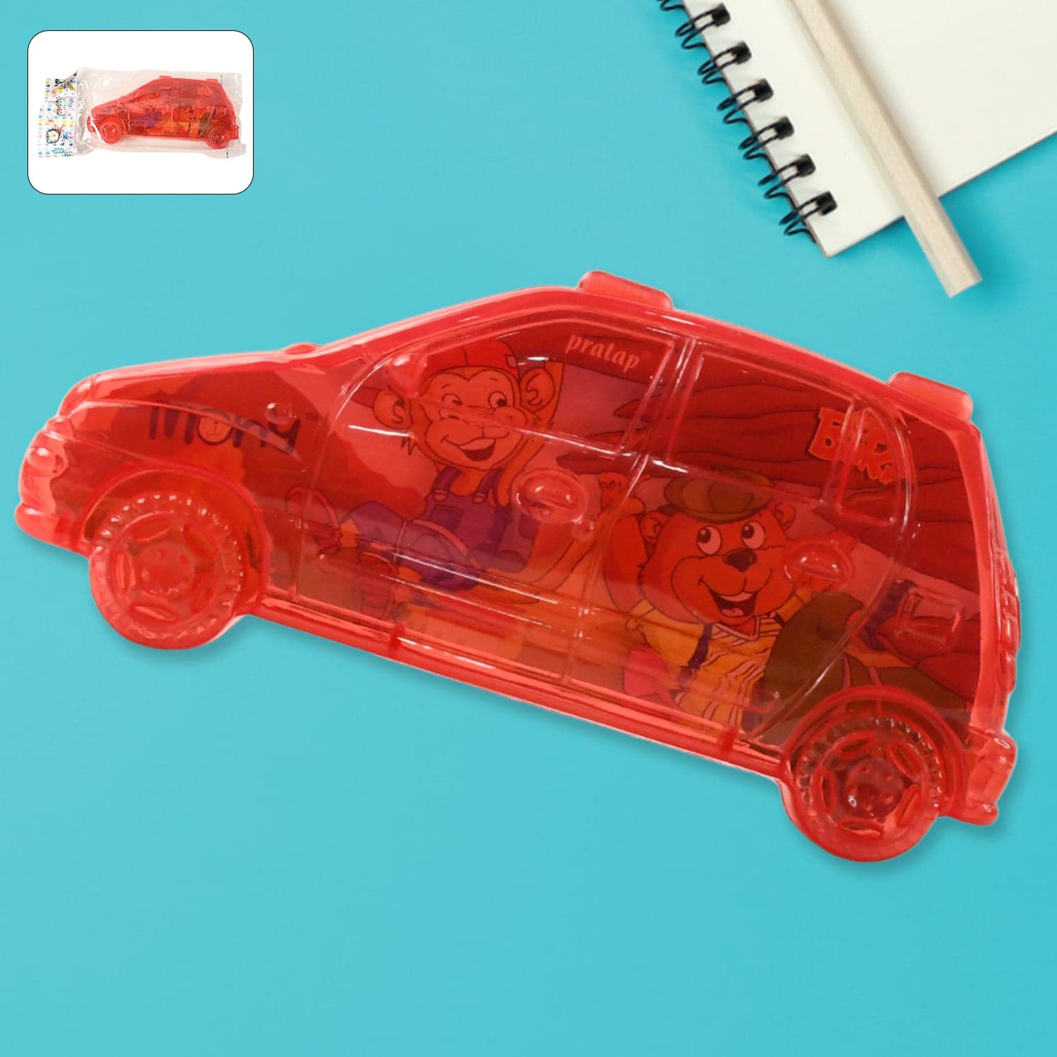 Car Shape Plastic Compass Box For Kids 1 Pc thumbnail 5