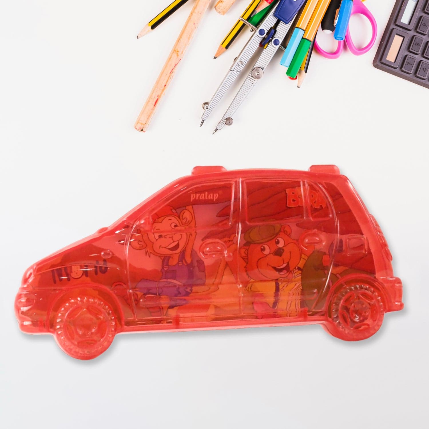 Car Shape Plastic Compass Box For Kids 1 Pc thumbnail 6
