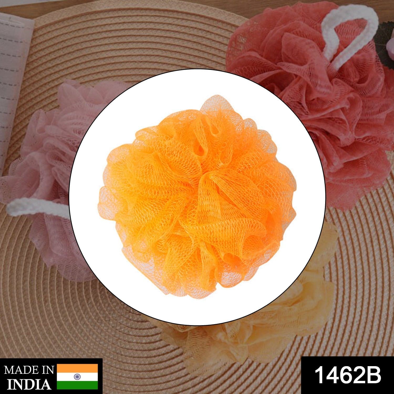 Bath Sponge Round Loofah and Back Scrubber for Men and Women thumbnail 2
