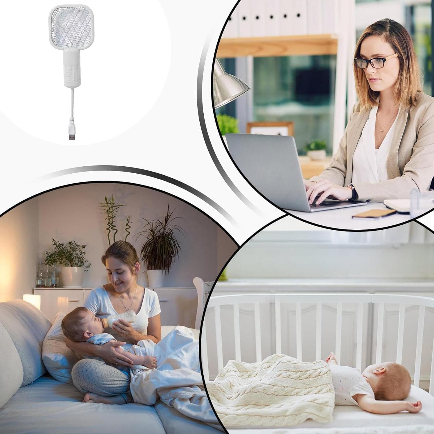 Rechargeable Electric Mosquito Swatter Racket thumbnail 2