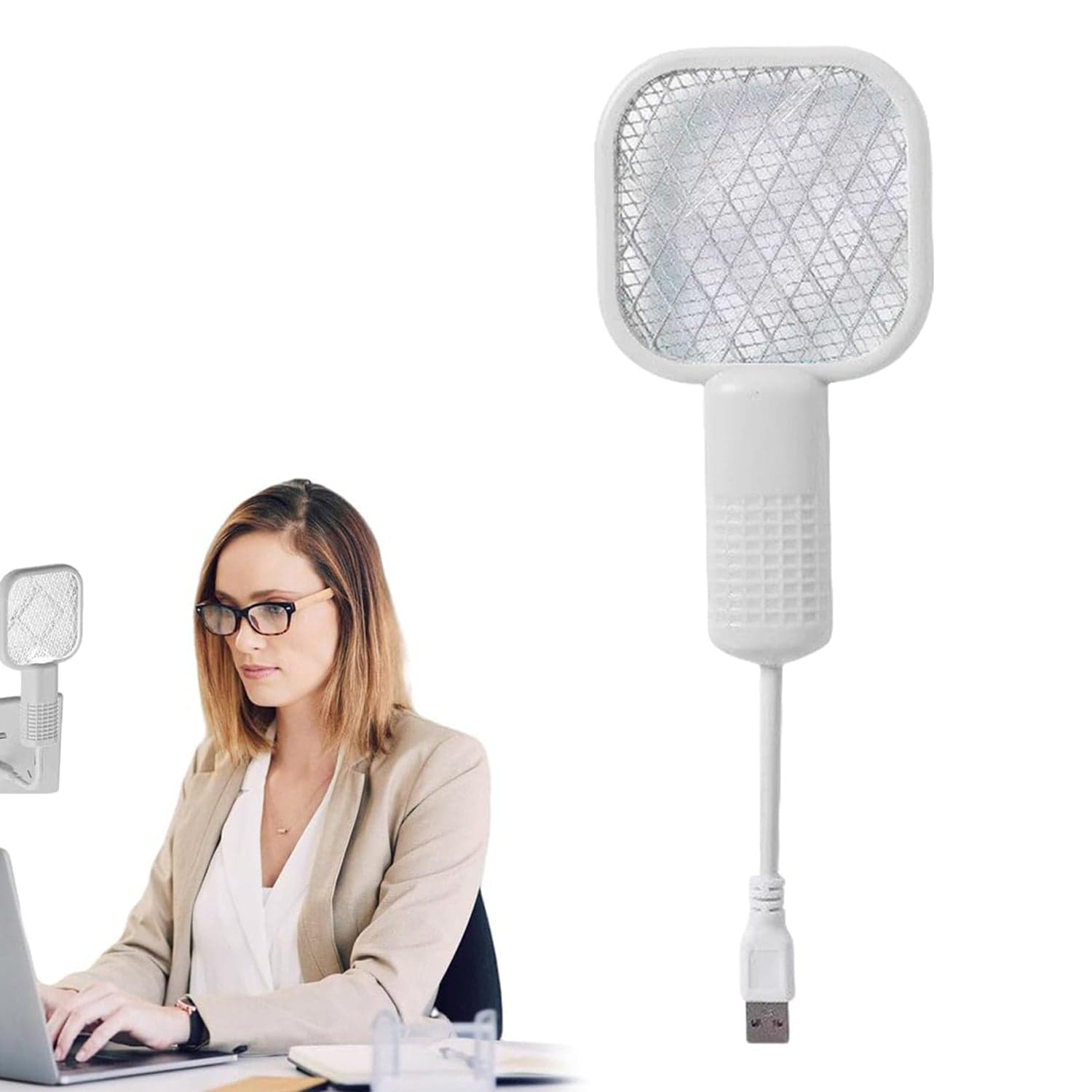 Rechargeable Electric Mosquito Swatter Racket thumbnail 3