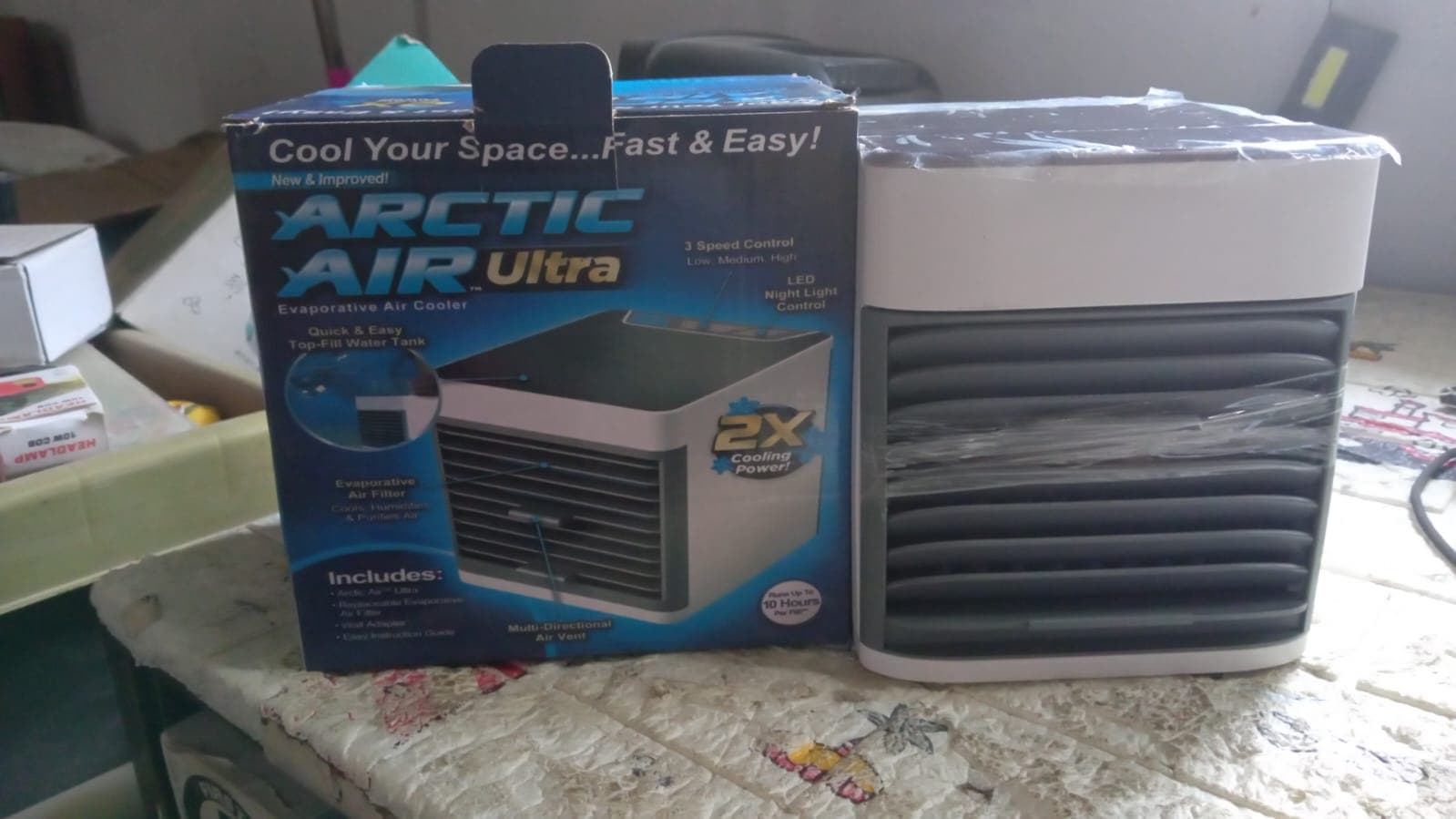 Mini Portable Air Cooler with LED Light & Water Fill thumbnail 11