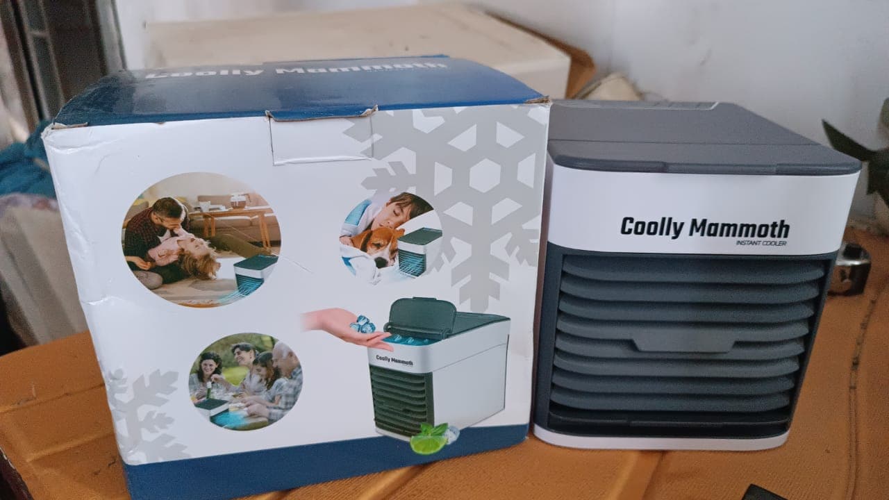 Mini Portable Air Cooler with LED Light & Water Fill thumbnail 12