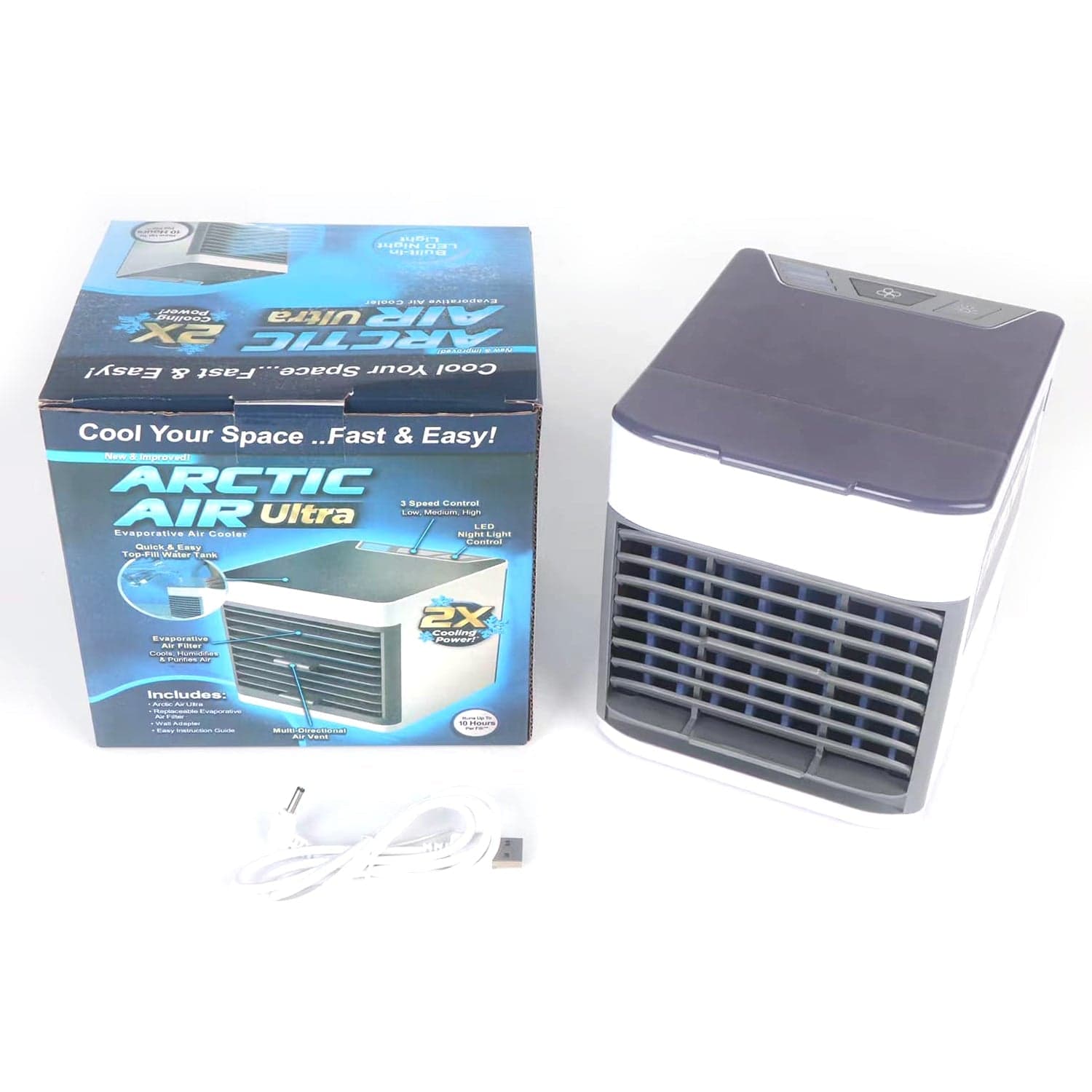 Mini Portable Air Cooler with LED Light & Water Fill thumbnail 5