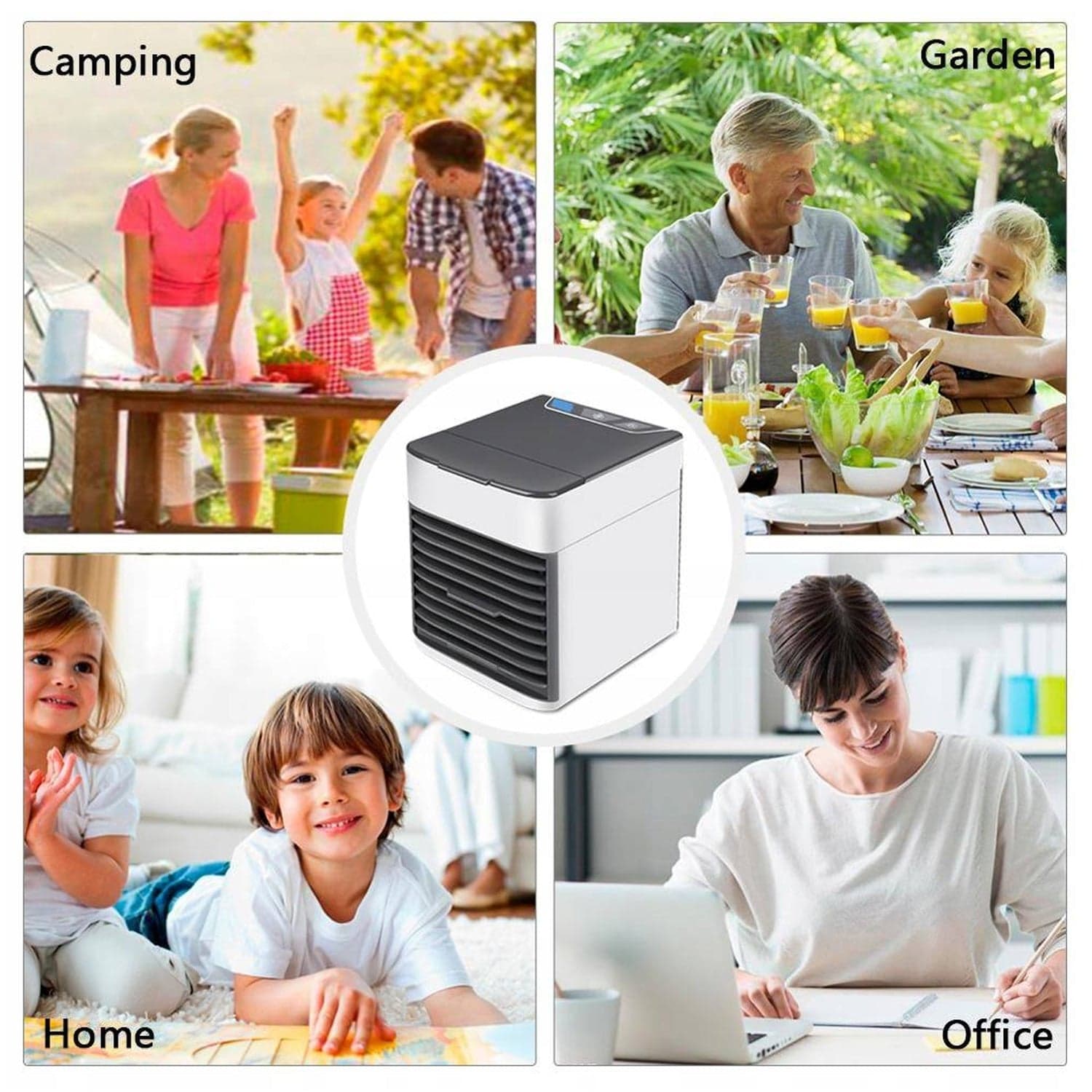 Mini Portable Air Cooler with LED Light & Water Fill thumbnail 8