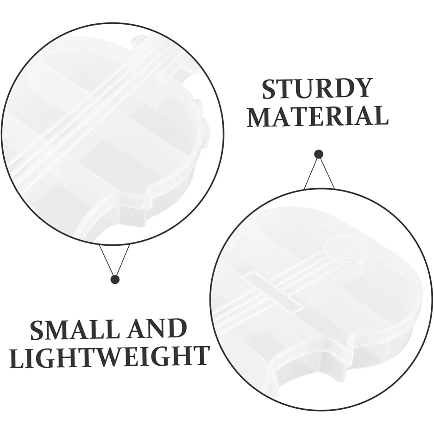 Violin Shape Transparent Plastic Storage Box 1 Pc thumbnail 5