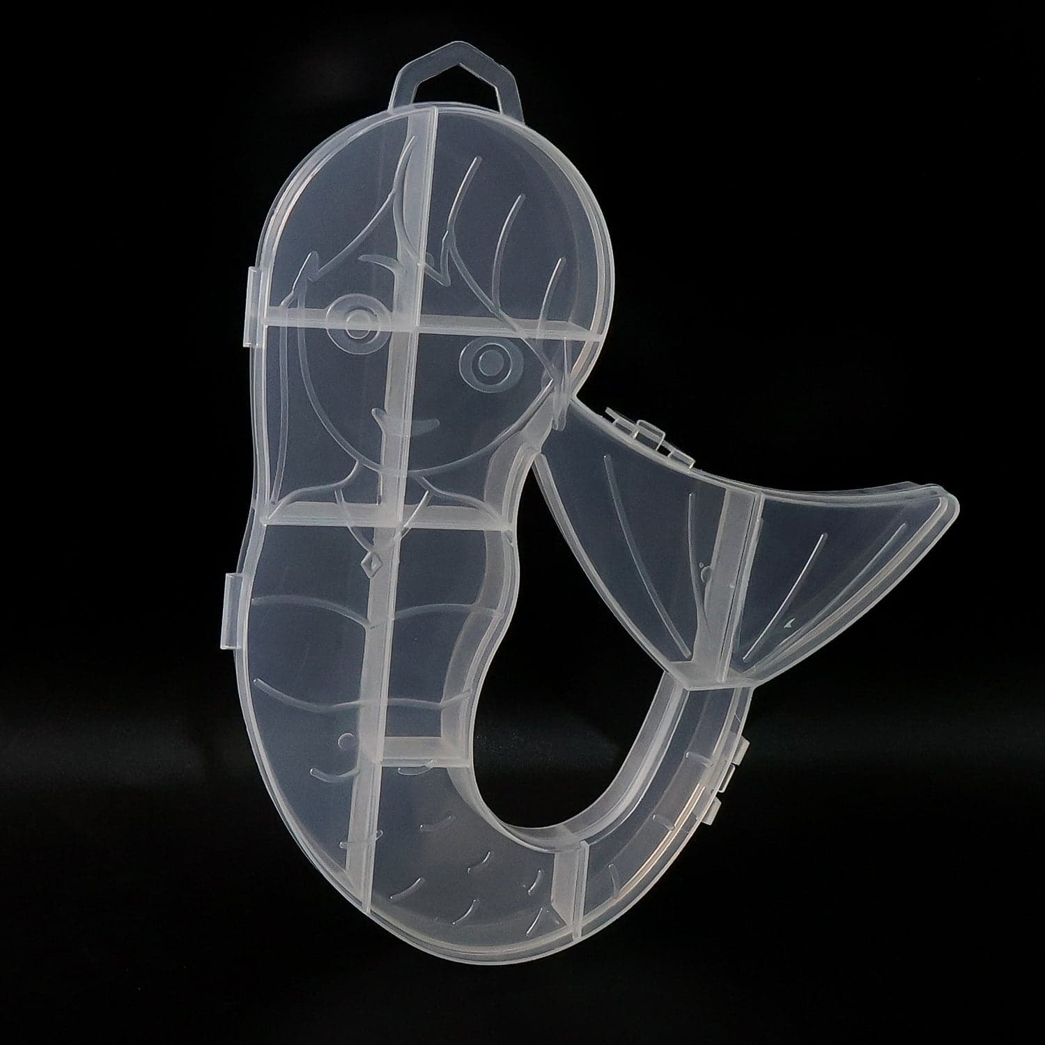 Mermaid Shape Plastic Storage Organizer Box 1 Pc thumbnail 3