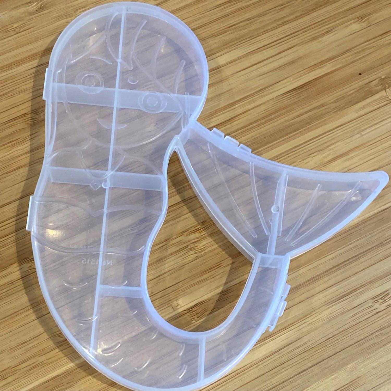 Mermaid Shape Plastic Storage Organizer Box 1 Pc thumbnail 8