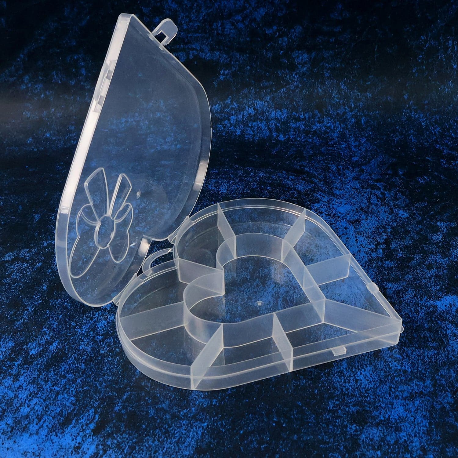 Heart Shaped Plastic Bead Storage Organizer Box 1 Pc thumbnail 2