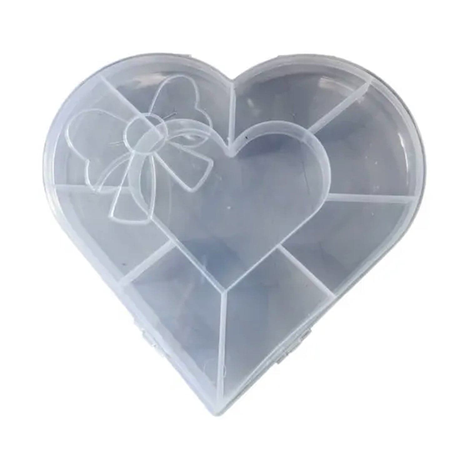 Heart Shaped Plastic Bead Storage Organizer Box 1 Pc thumbnail 4