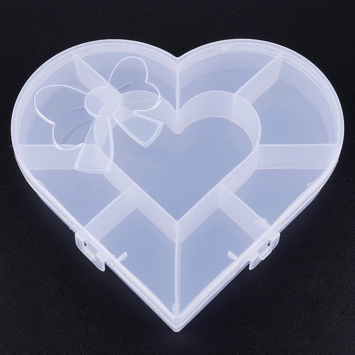 Heart Shaped Plastic Bead Storage Organizer Box 1 Pc thumbnail 8