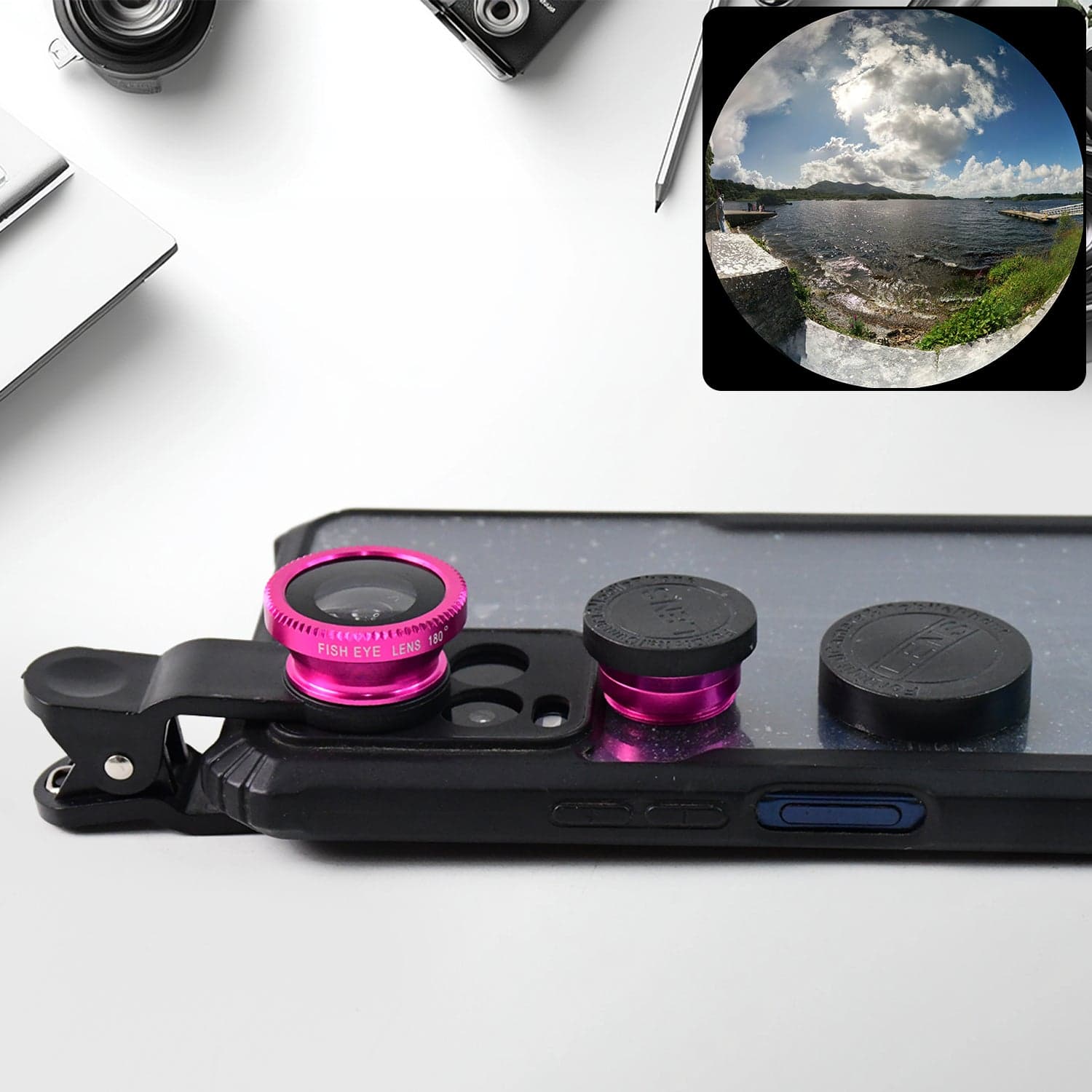 Universal Clip On Mobile Camera Lens Set thumbnail 6
