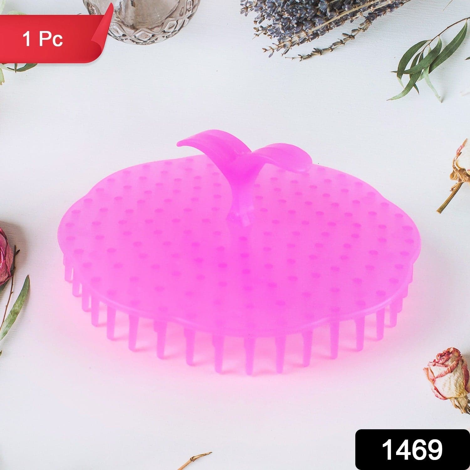 Soft Silicone Scalp Massager Comb 1 Pc thumbnail 1