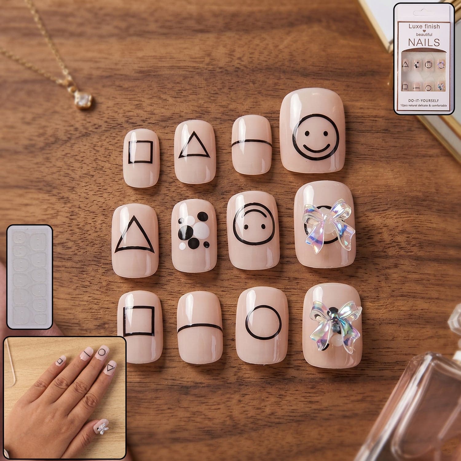 Press-On Nails the Reusable False Nail Set with Strong Glue for Equally Glam Looks thumbnail 1