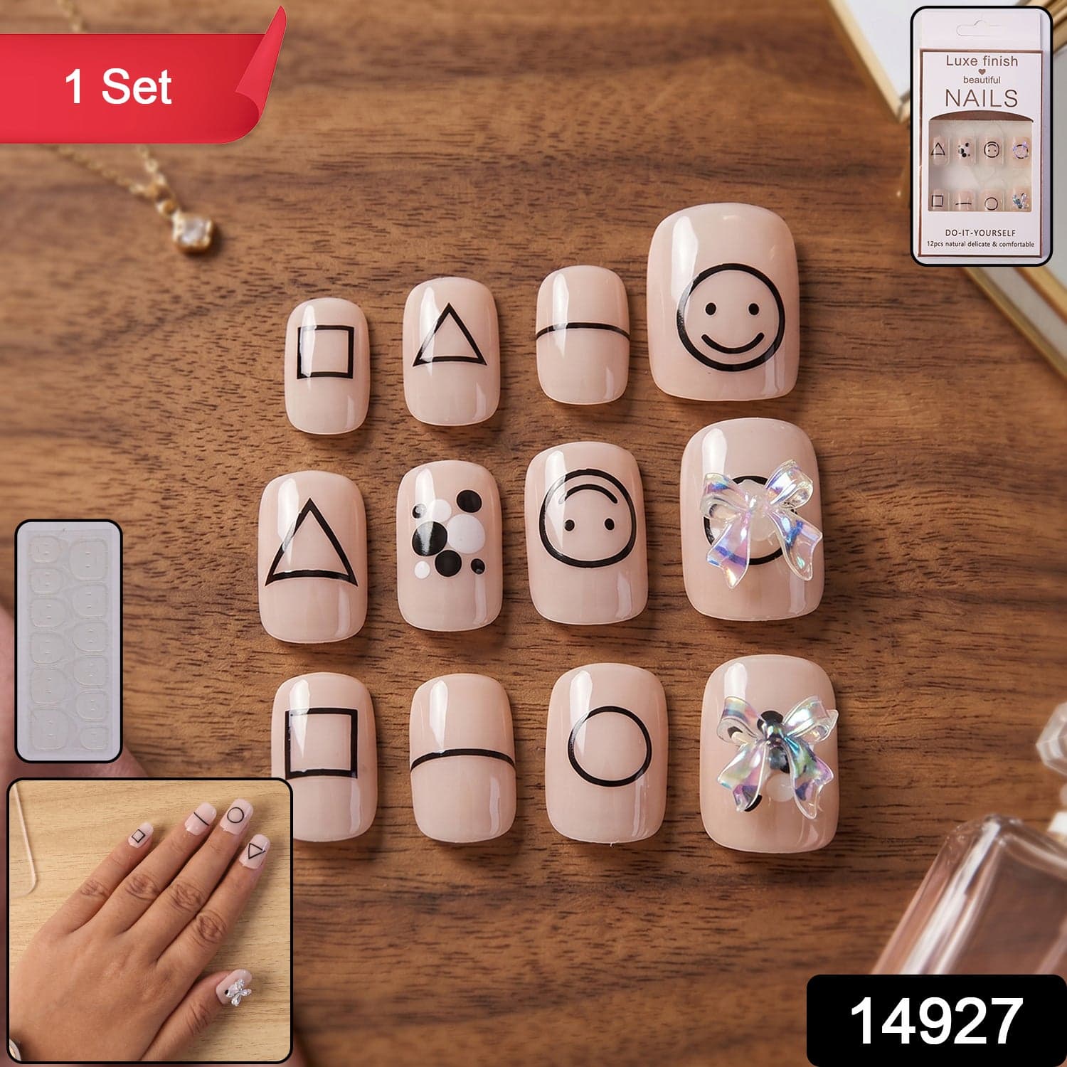 Press-On Nails the Reusable False Nail Set with Strong Glue for Equally Glam Looks thumbnail 2