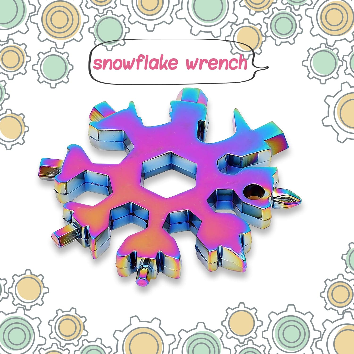 Durable & Portable 18-In-1 Snowflake Multi-Tool Of Bottle Opener thumbnail 2