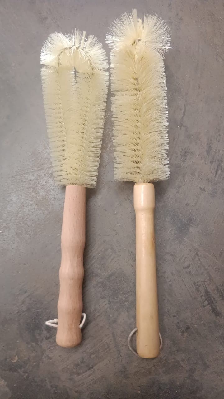 13 Inch Bottle Brush Bristle Brush With  Wood Handle thumbnail 7