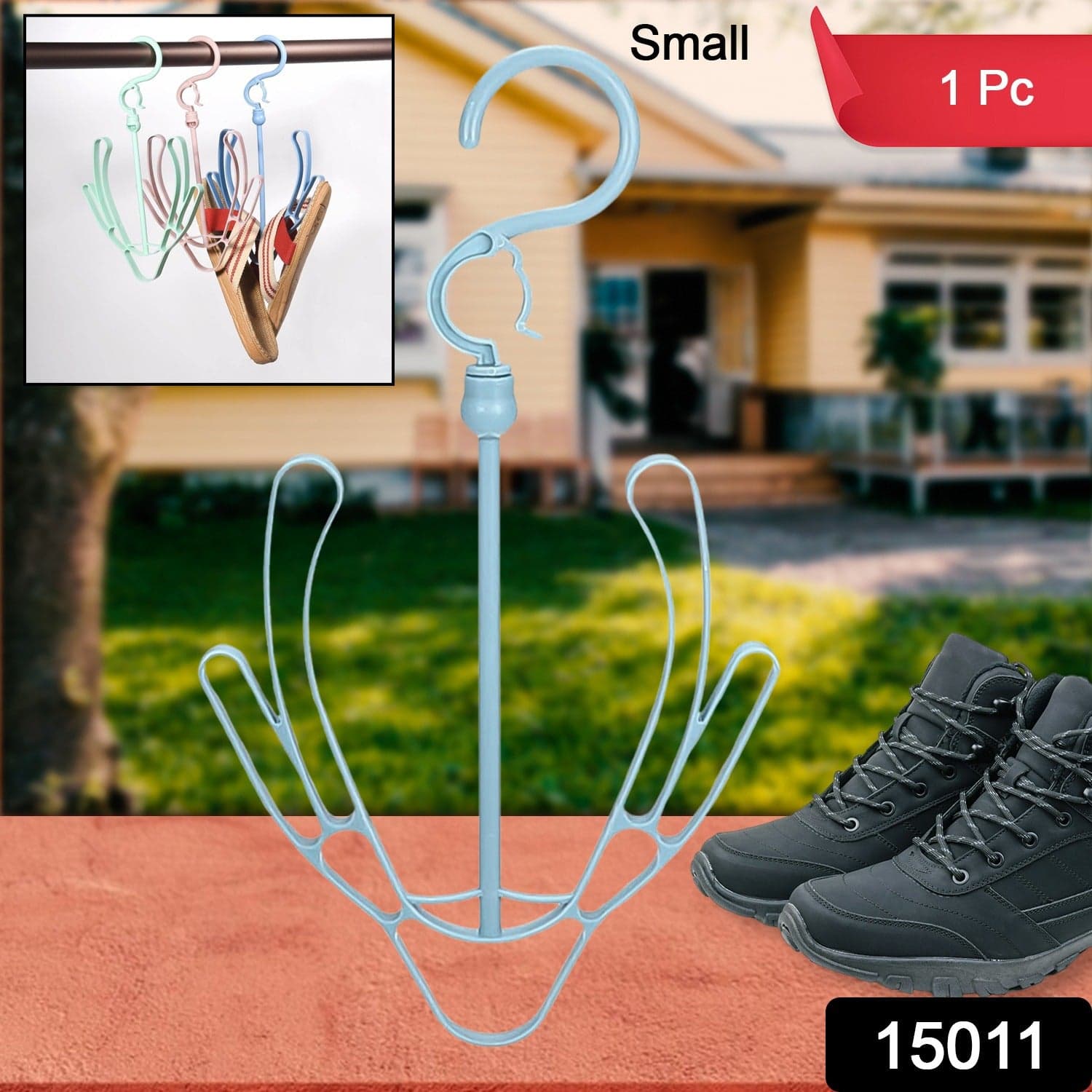 Small Shoes Drying Hanger, Rotatable Shoe Hanging Racks (1pc) thumbnail 2