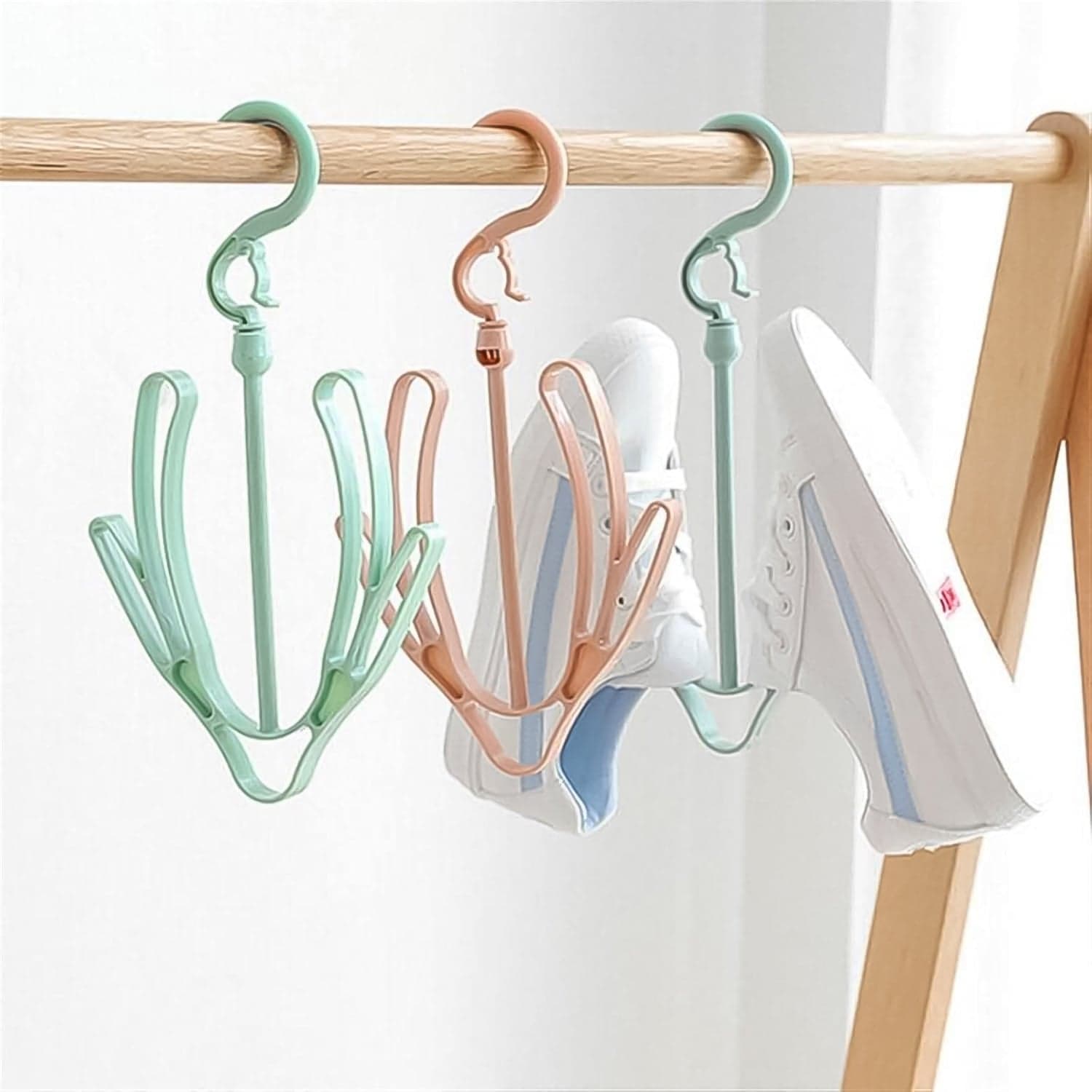 Small Shoes Drying Hanger, Rotatable Shoe Hanging Racks (1pc) thumbnail 3