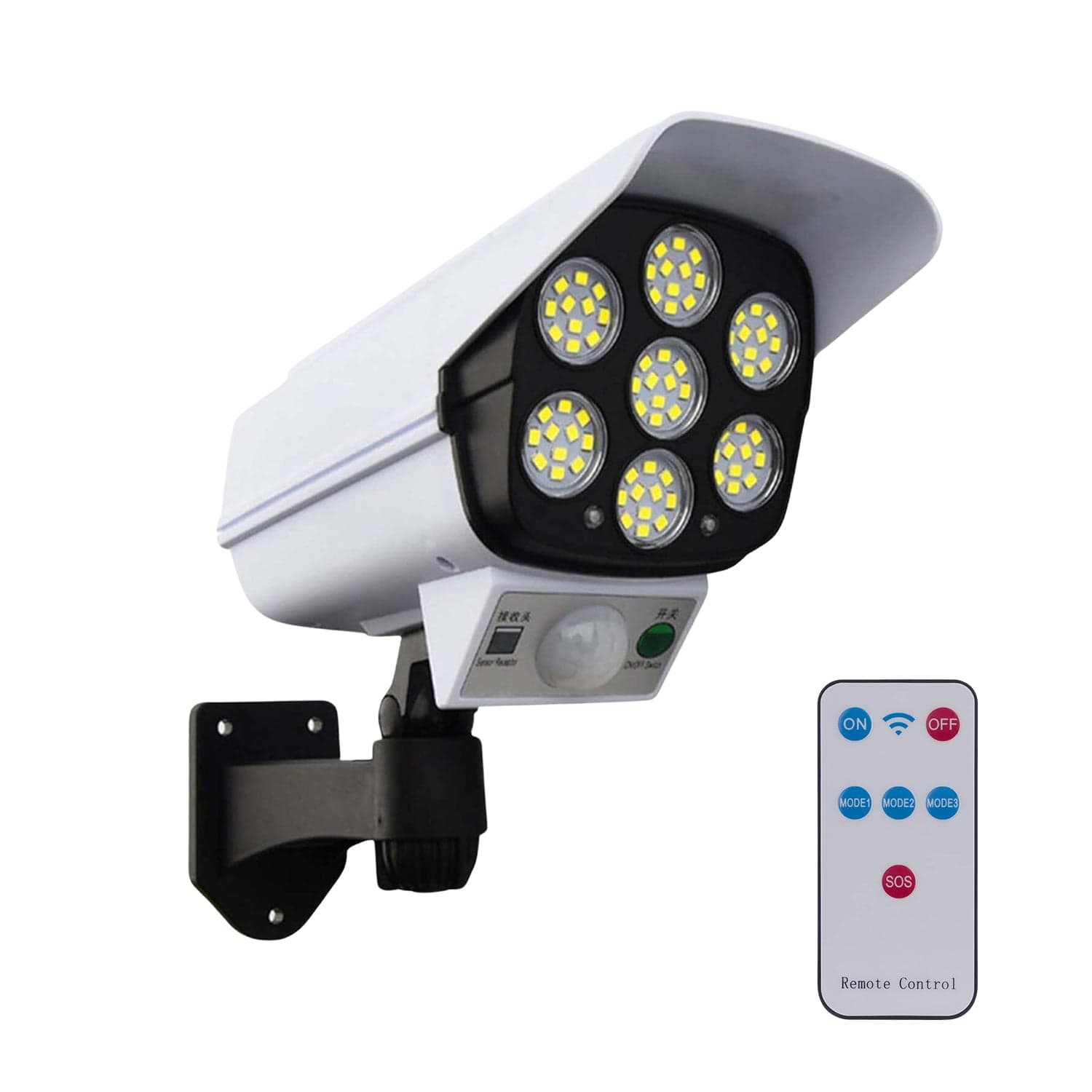 Solar Light Outdoor Motion Sensor Security Camera Shaped Dummy Wall Lamp (1 Pc) thumbnail 1