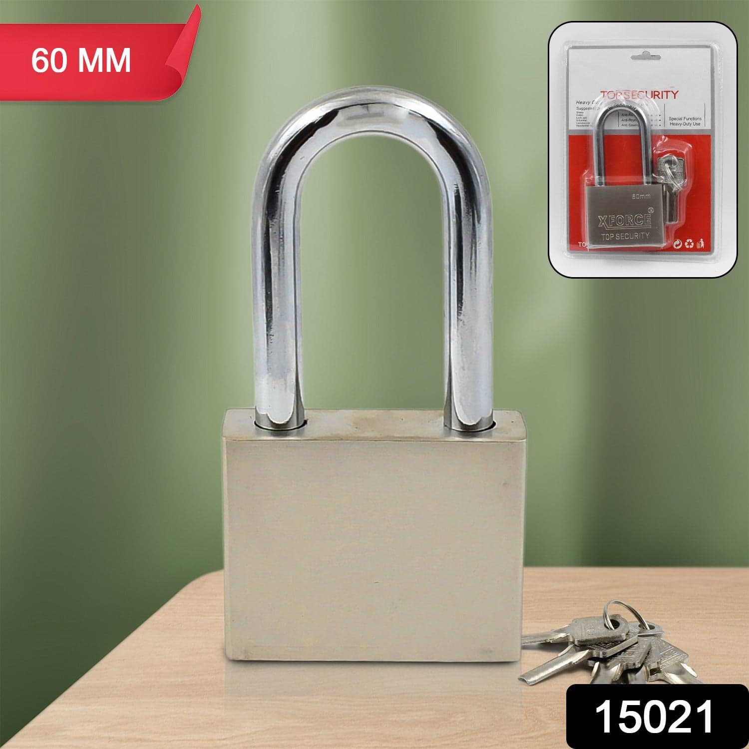 Multipurpose Solid 6 Keys Padlock 60 mm / 1 Pc) thumbnail 2
