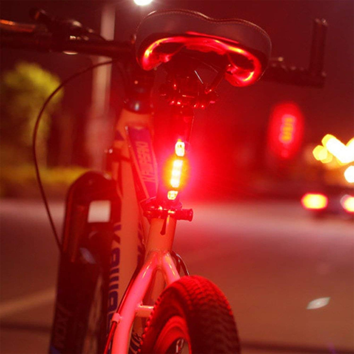 Combo of Bicycle LED USB Rechargeable Head Light and Tail Light (2 Pc Set) thumbnail 4