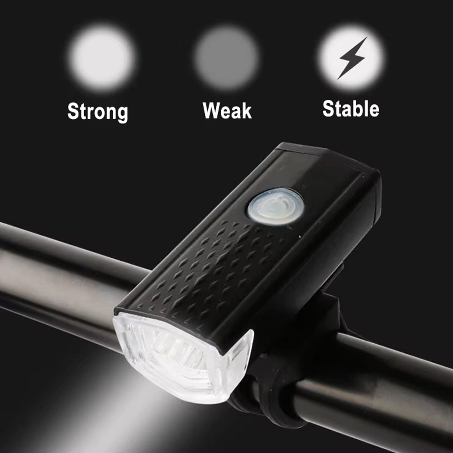 USB Rechargeable Bicycle Front Light (1 Pc) thumbnail 6