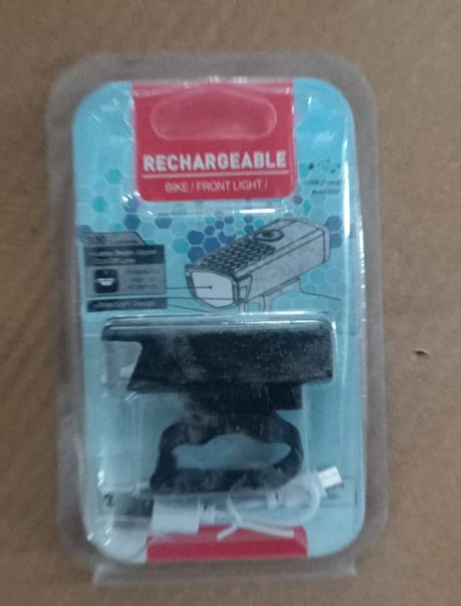 USB Rechargeable Bicycle Front Light (1 Pc) thumbnail 7