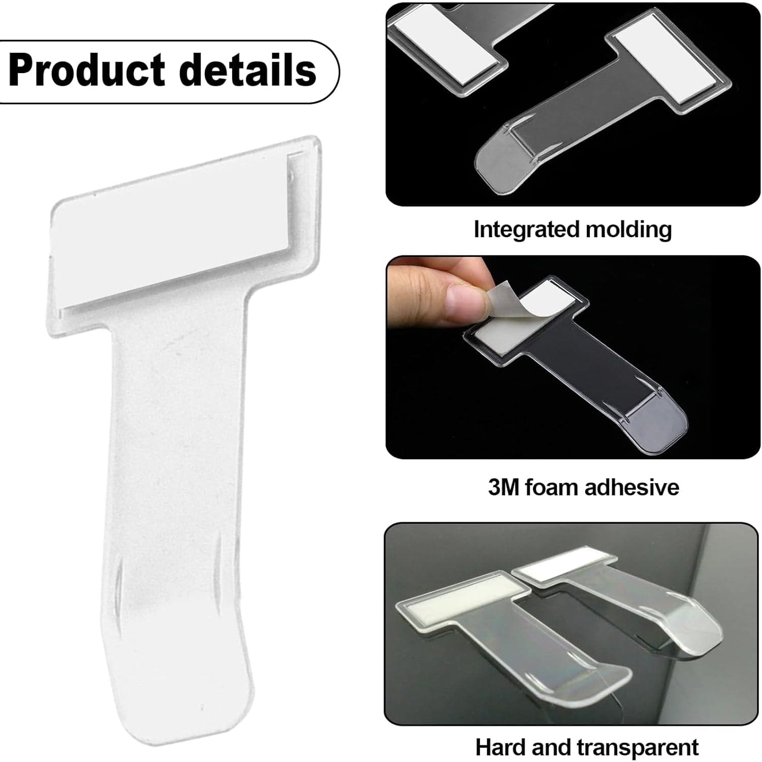 Windscreen cardholder, Fastag Stand, Transparent Ticket Holder Car (2 Pc Set) thumbnail 8
