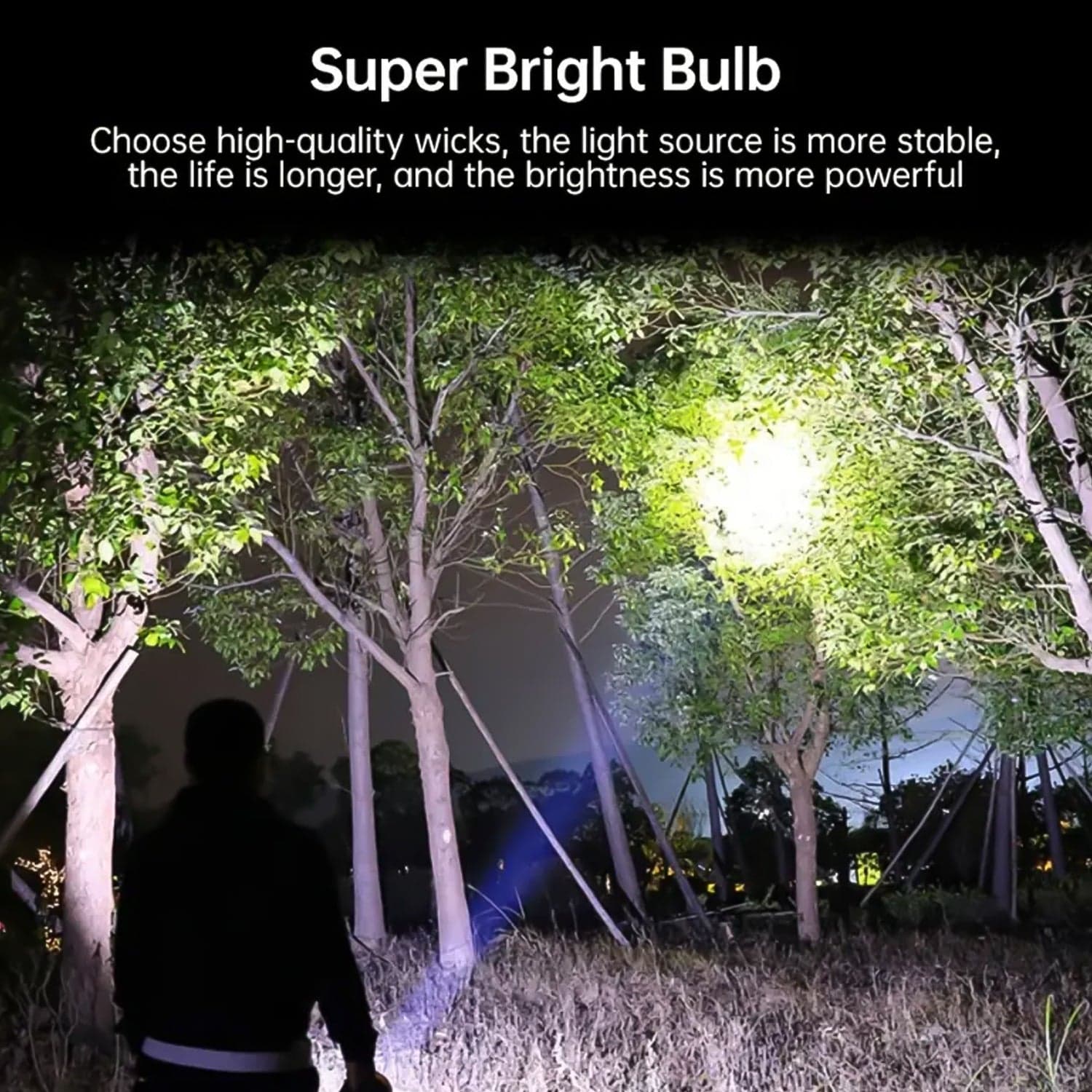 Portable Flashlight / Torch COB 7LED Hand Light USB Rechargeable Light with Side Light (1 Pc) thumbnail 4