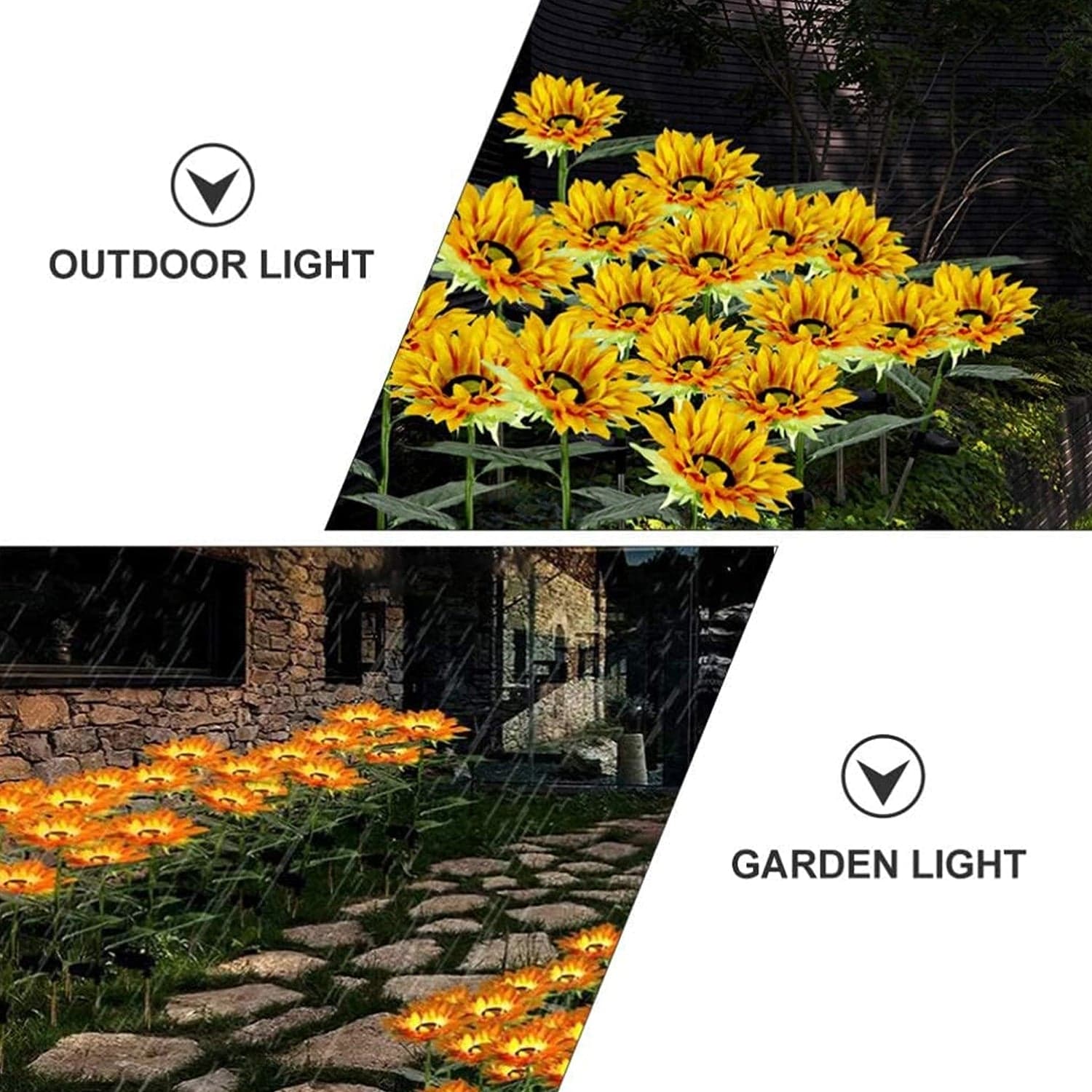 Garden Solar Sunflower Outdoor LED Light Inserted Ground Simulation Plant (4 Pcs Set) thumbnail 9