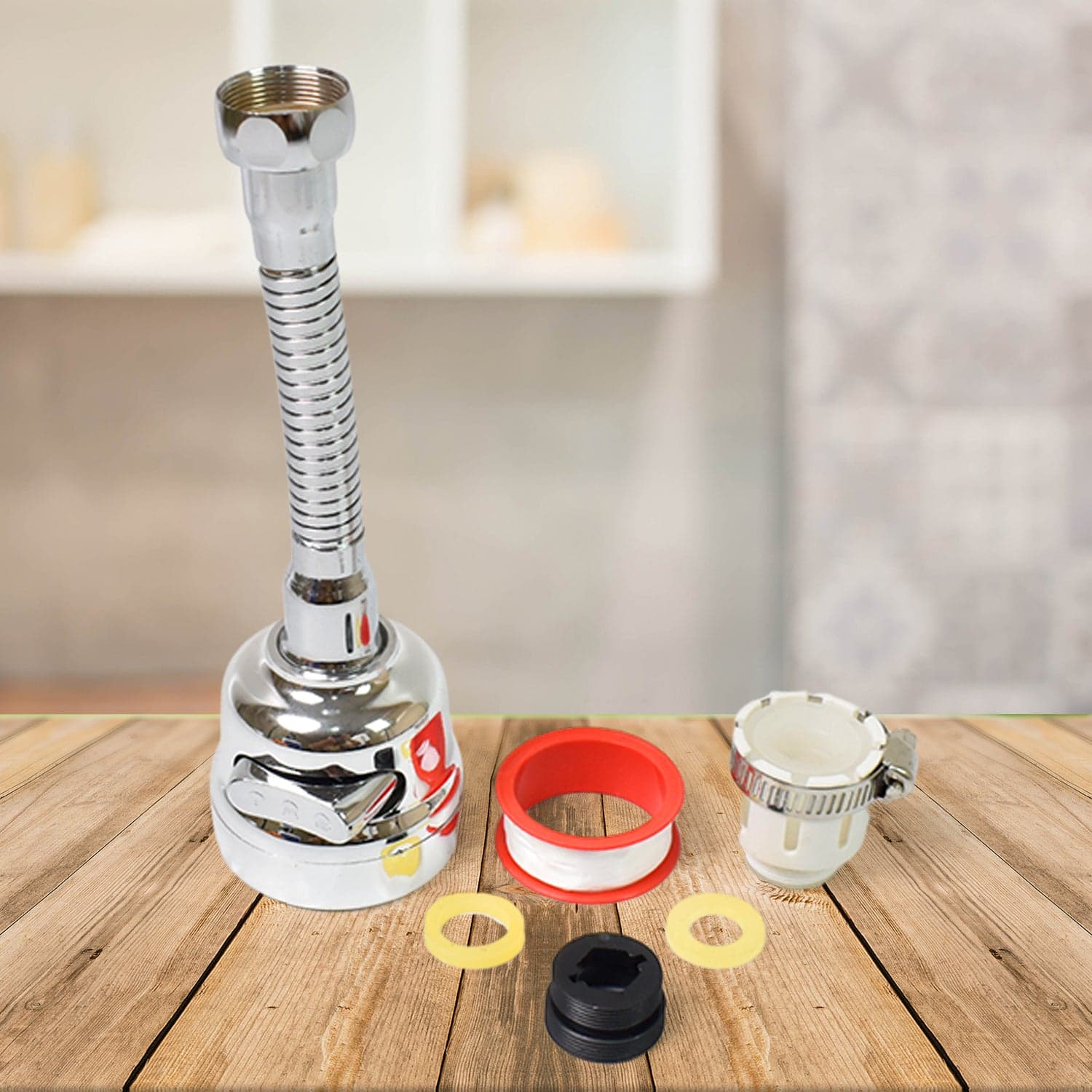 Water Faucet Sprayer Tap Extender for Kitchen Sink (1 Set) thumbnail 1