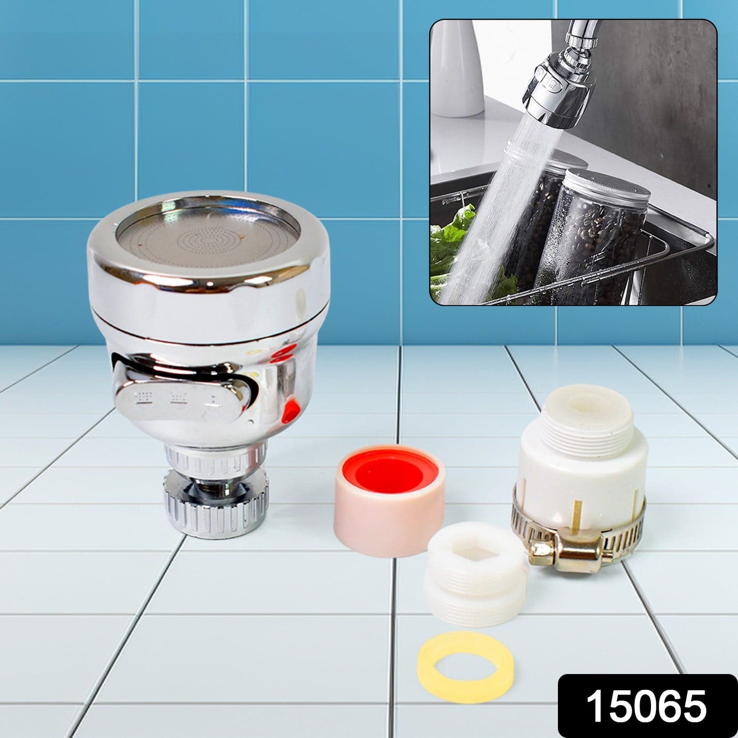 Faucet Sprayer Head, 360° Rotatable Faucet Extension (1 Set) thumbnail 2