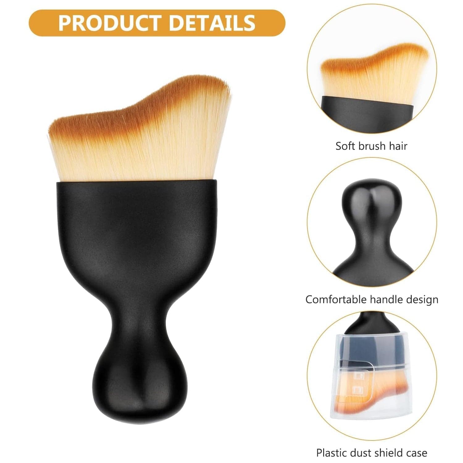 Mini Car Interior Cleaning Soft Brush -Car Cleaning Brushes Duster (1 Pc) thumbnail 3