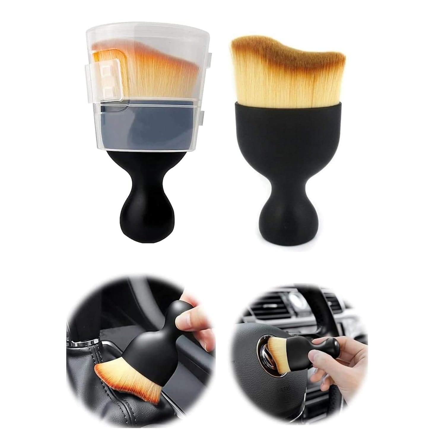 Mini Car Interior Cleaning Soft Brush -Car Cleaning Brushes Duster (1 Pc) thumbnail 7