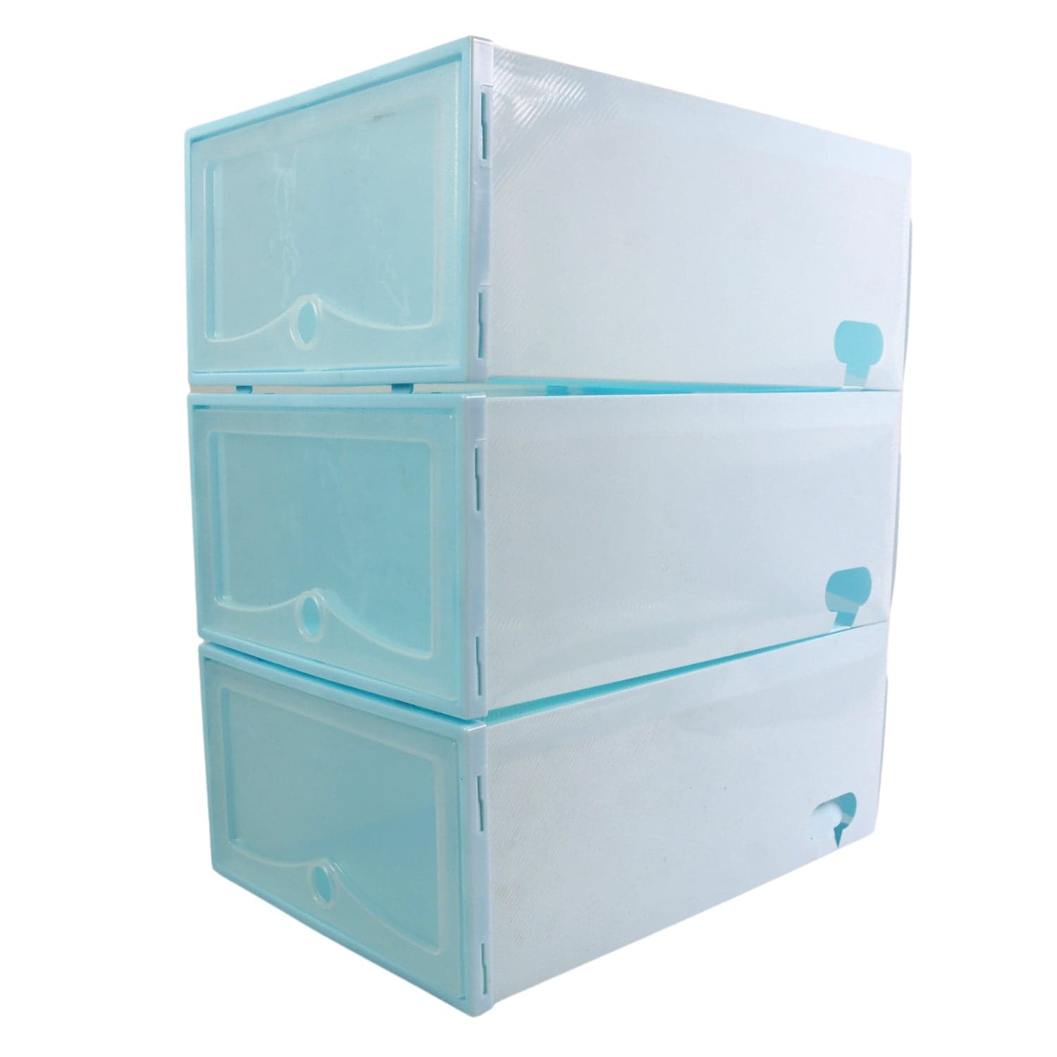 3 Layer Plastic Shoes Storage Box, Stackable Shoe Storage (1 Set / 3 Layer Set) thumbnail 5