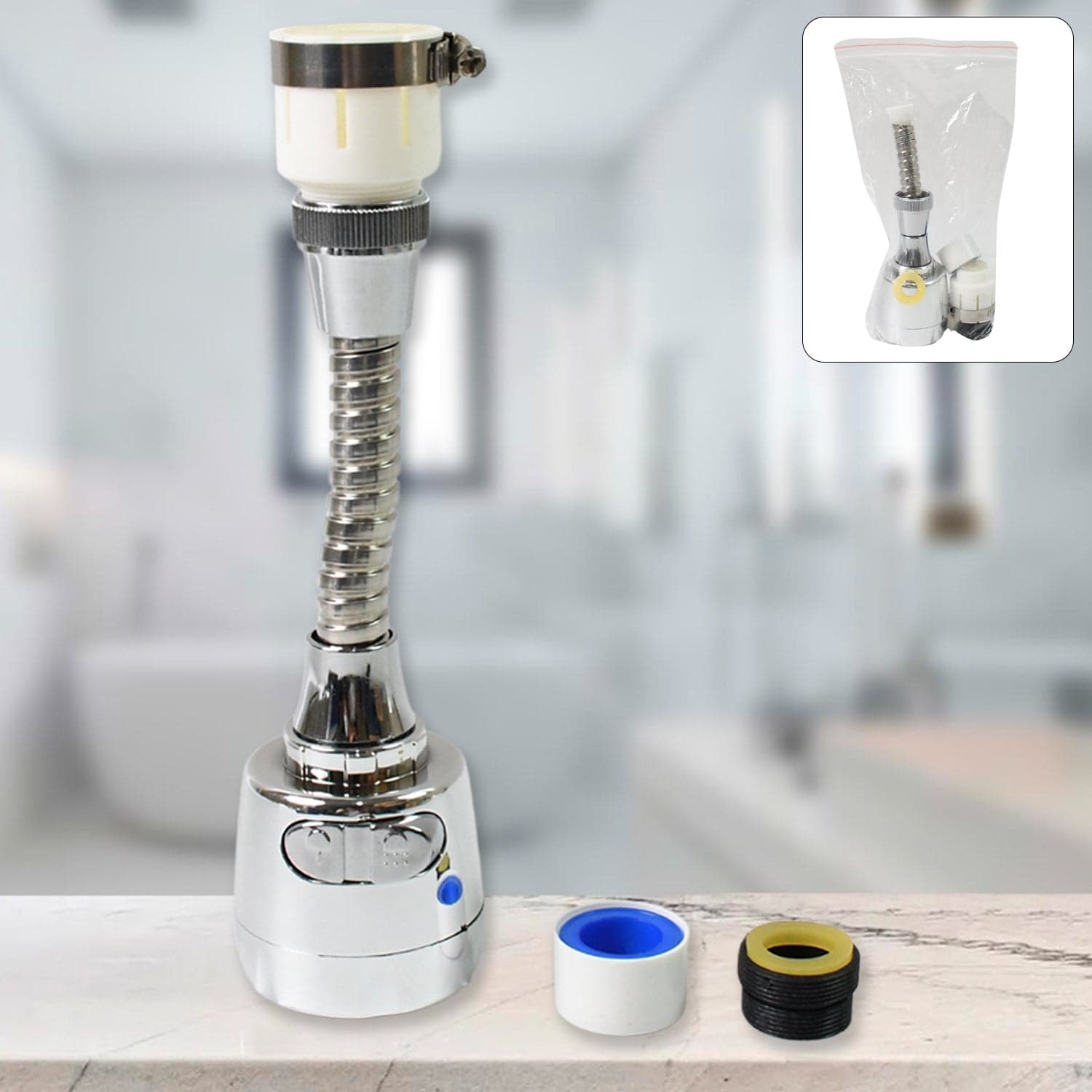 Water faucet Sprayer Extender for Kitchen Sink (1 Set) thumbnail 1