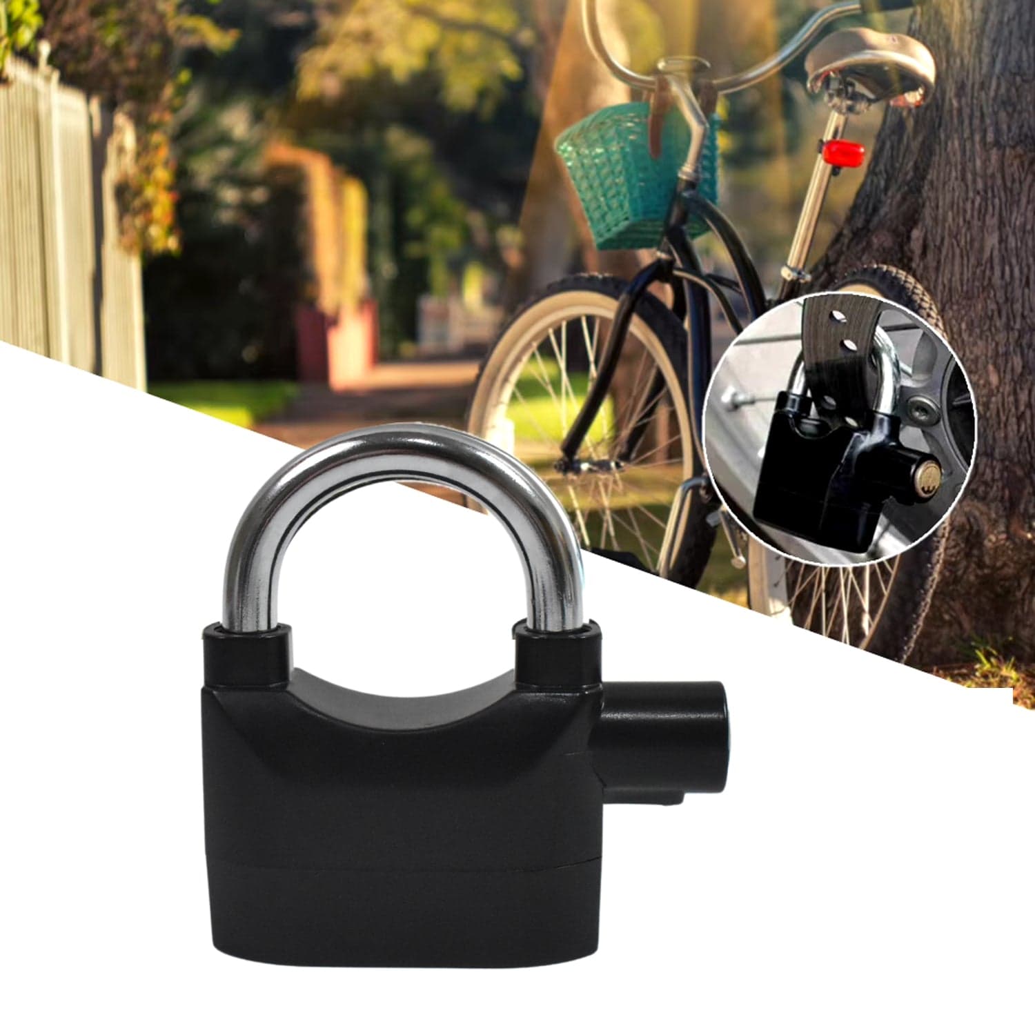 Plastic Body Waterproof Siren Alarm Smart Alarm Lock & 3 Keys (1 Set) thumbnail 6