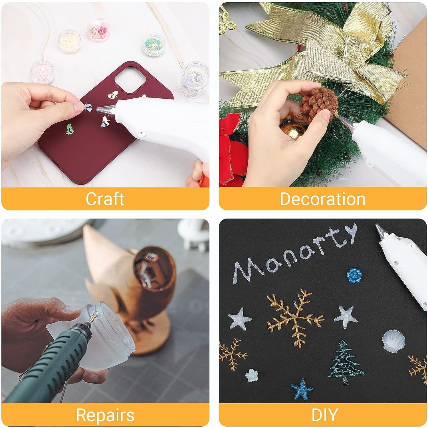 Multi-Purpose Transparent Glue Sticks for Craft and Art Decoration (10 Pcs Set) thumbnail 6