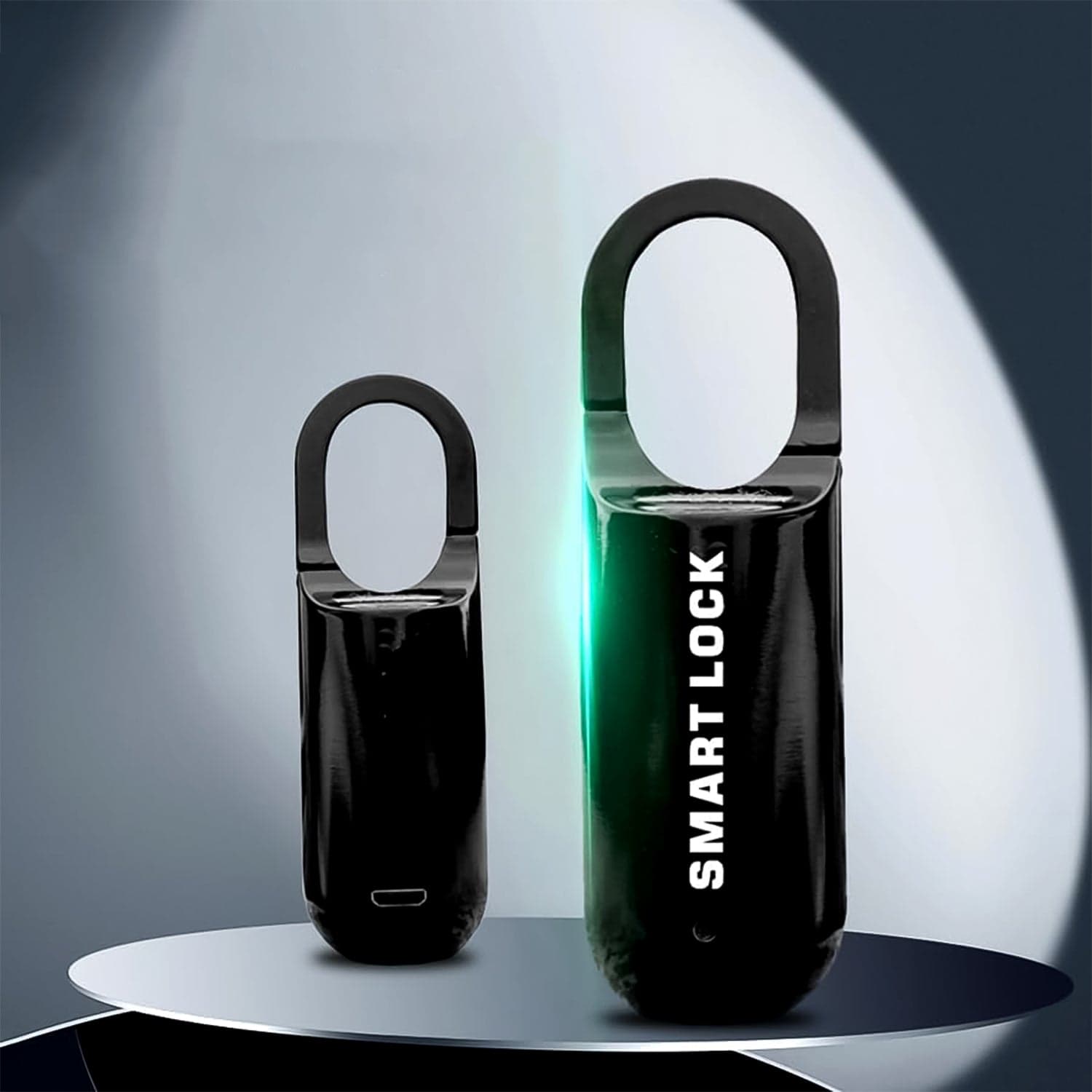 Small USB Rechargeable Smart Fingerprint Padlock for Locker thumbnail 1