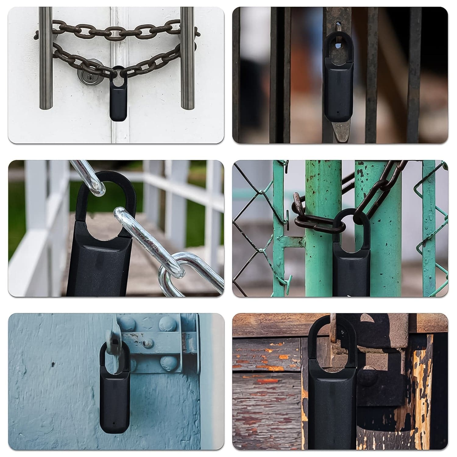 Small USB Rechargeable Smart Fingerprint Padlock for Locker thumbnail 5