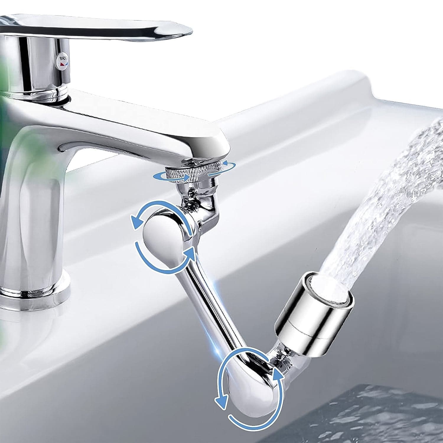 Splash Faucet Filter Faucet, 1080 Rotating Faucet Sprayer Head (1 Set) thumbnail 6