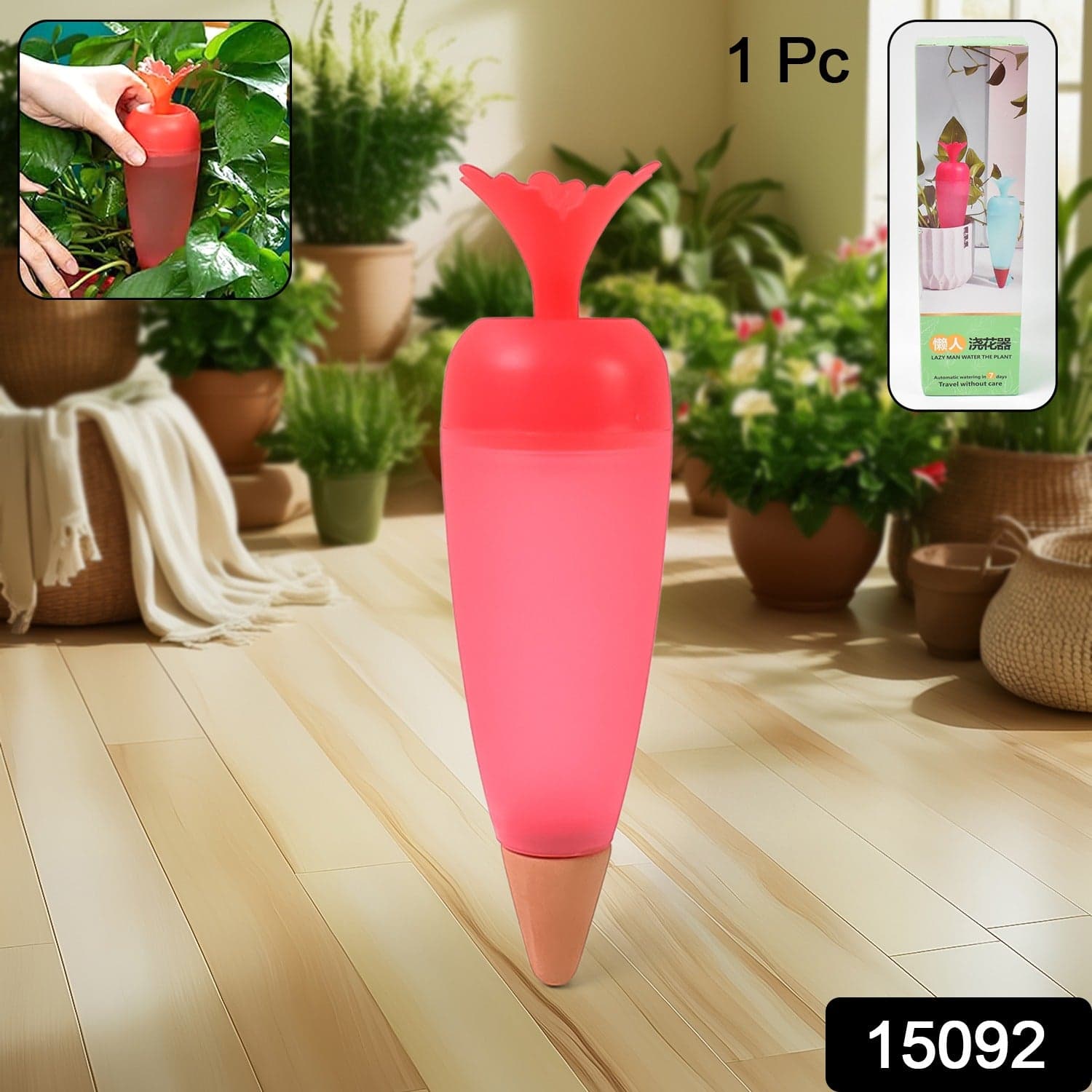 Self Watering Spike Plant Watering Globes And Automatic Plant Watering System (1 Pc) thumbnail 2
