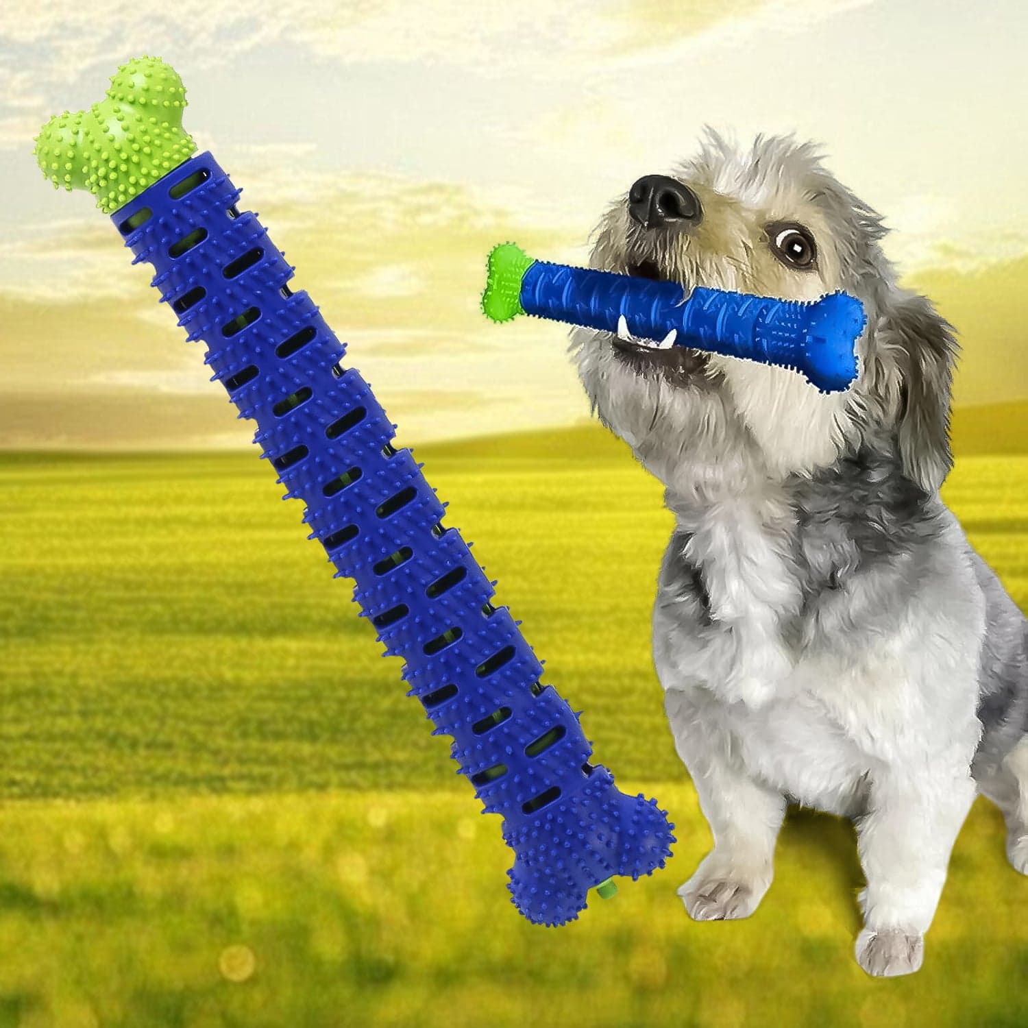 Dog Tooth Brush, Puppy Chew Toothbrush Stick Teeth Cleaning Dental Toys (1 Pc) thumbnail 3